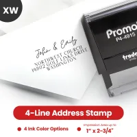 Address Stamp Design 9 - Extra Wide