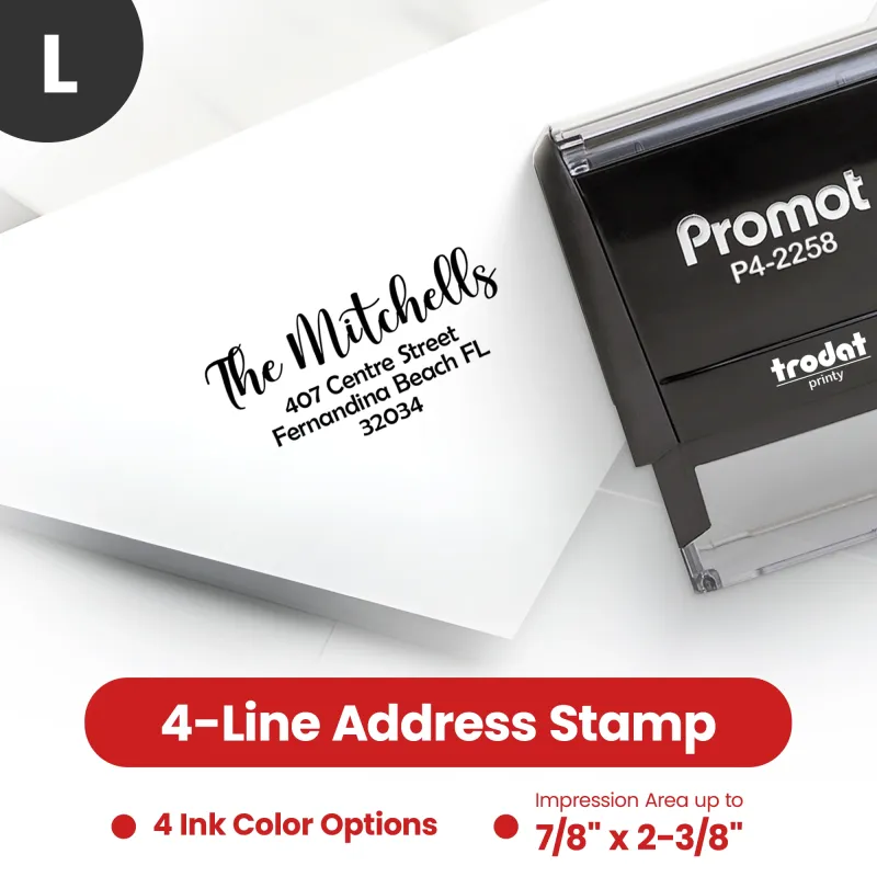 Address Stamp Design 10 - Large