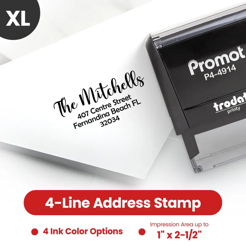 Address Stamp Design 10 - Extra Large