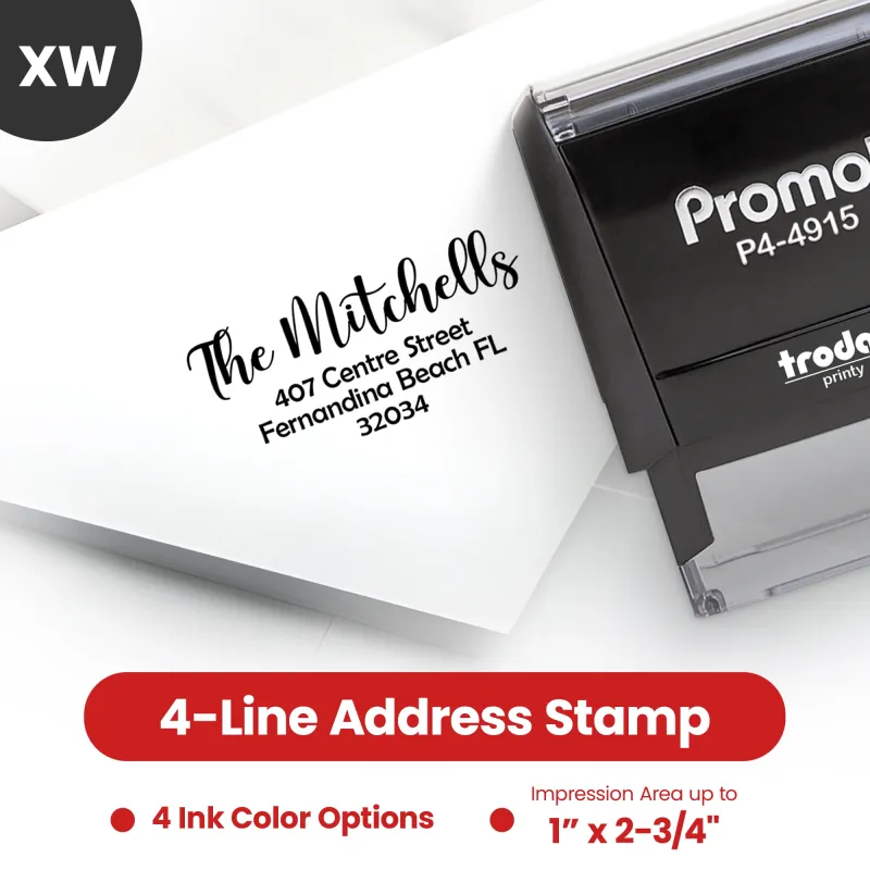 Address Stamp Design 10 - Extra Wide