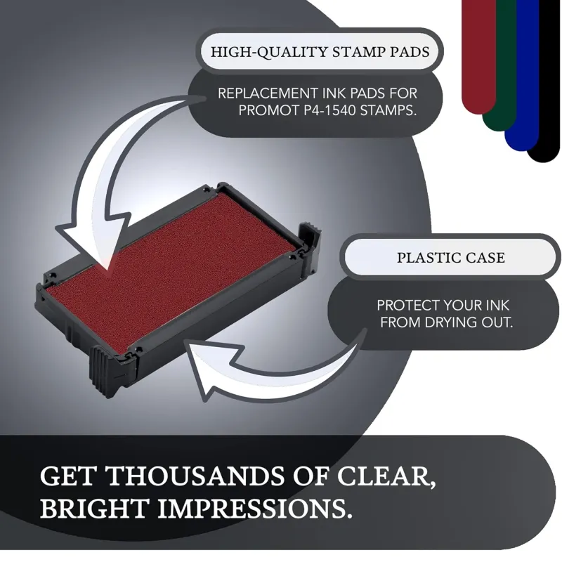 Promot P4-1540, Trodat 4911 Replacement Ink Pad - Red