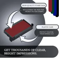Promot P4-1540, Trodat 4911 Replacement Ink Pad - Red