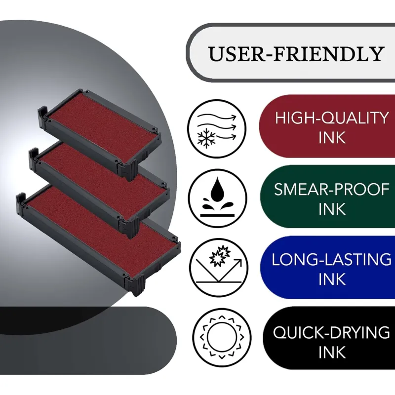 Promot P4-1540, Trodat 4911 Replacement Ink Pad - Red