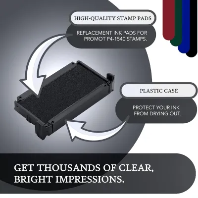 Promot P4-1540, Trodat 4911 Replacement Ink Pad - Black