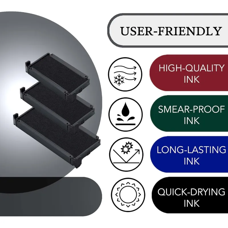 Promot P4-1540, Trodat 4911 Replacement Ink Pad - Black