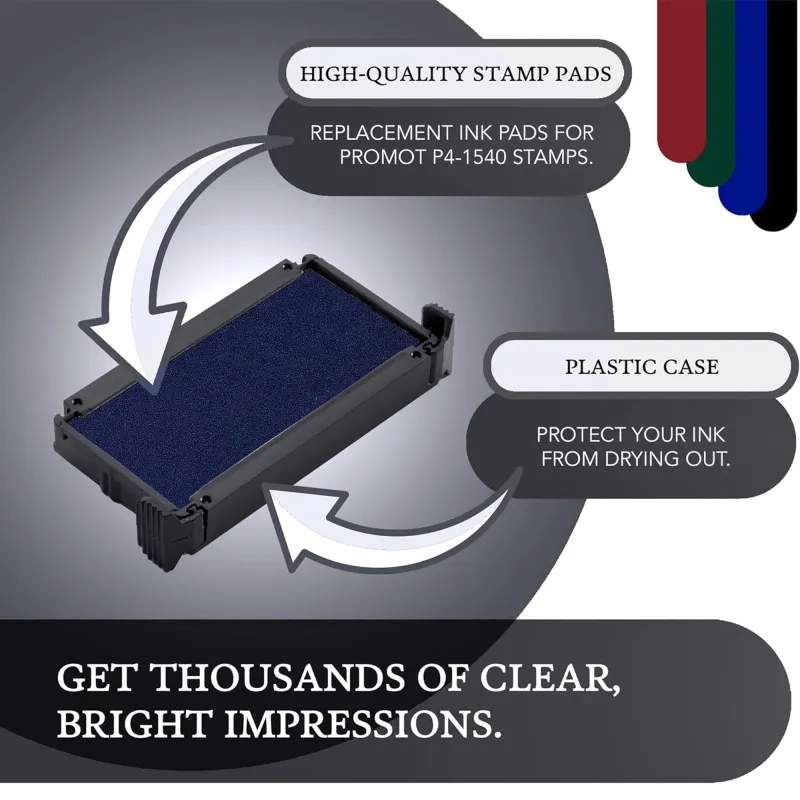 Promot P4-1540, Trodat 4911 Replacement Ink Pad - Blue