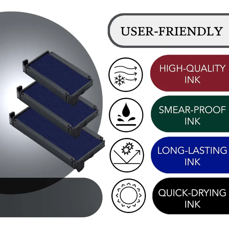Promot P4-1540, Trodat 4911 Replacement Ink Pad - Blue