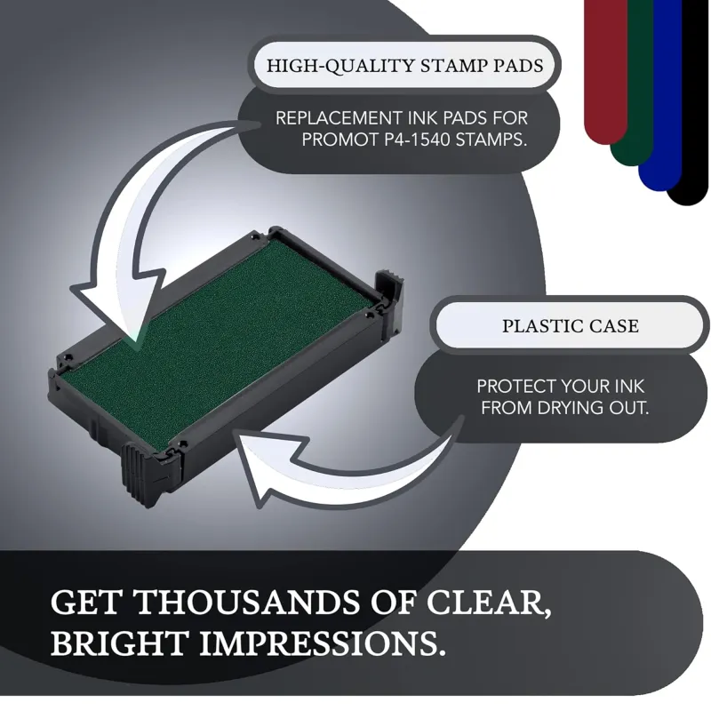 Promot P4-1540, Trodat 4911 Replacement Ink Pad - Green