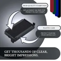 Promot P4-1847, Trodat 4912 Replacement Ink Pad -  Black