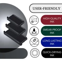 Promot P4-1847, Trodat 4912 Replacement Ink Pad -  Black