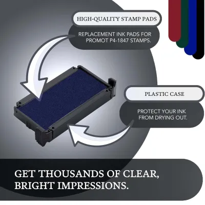 Promot P4-1847, Trodat 4912 Replacement Ink Pad -  Blue