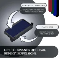 Promot P4-1847, Trodat 4912 Replacement Ink Pad -  Blue