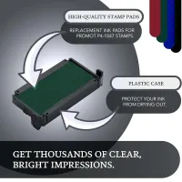 Promot P4-1847, Trodat 4912 Replacement Ink Pad - Green