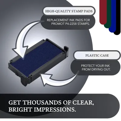 Promot P4-2258, Trodat 4913 Replacement Ink Pad - Blue