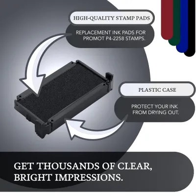 Promot P4-2258, Trodat 4913 Replacement Ink Pad - Black