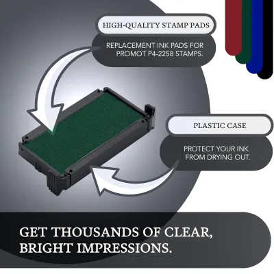 Promot P4-2258, Trodat 4913 Replacement Ink Pad - Green