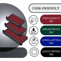 Promot P4-2258, Trodat 4913 Replacement Ink Pad - Red