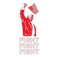 Trump Fight 2024 Stamp - Red
