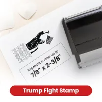 Trump Fight 2024 Stamp - Black