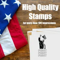 Trump Fight 2024 Stamp - Black