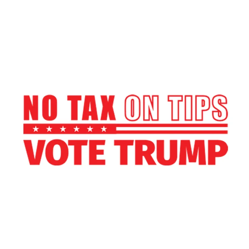 No Tax on Tips Stamp