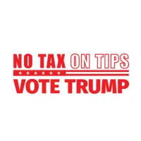 No Tax on Tips Stamp