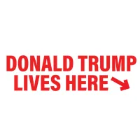 Donald Trump Lives Here Stamp