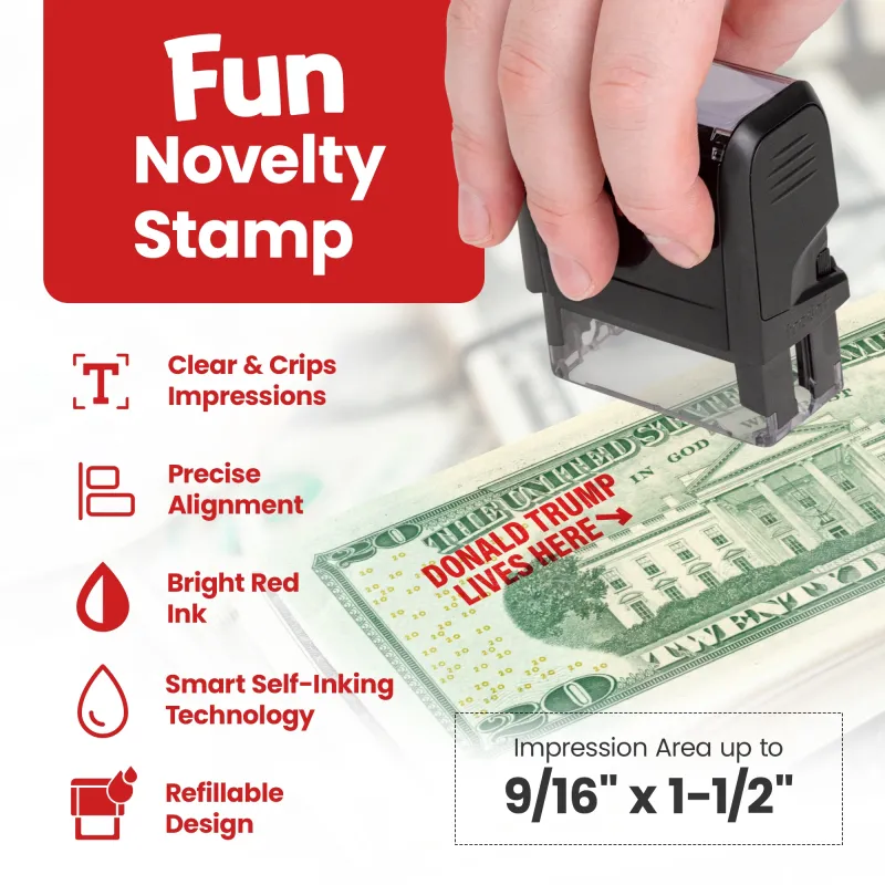 Donald Trump Lives Here Stamp
