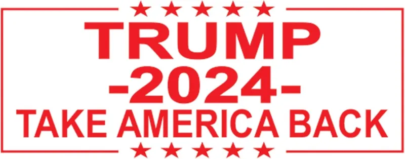 Trump 2024 Take America Back Stamp