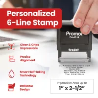 Up to 6 Lines Stamp (Extra Large)