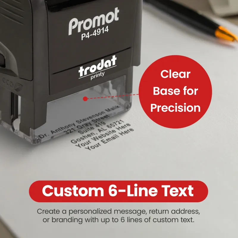 Up to 6 Lines Stamp (Extra Large)