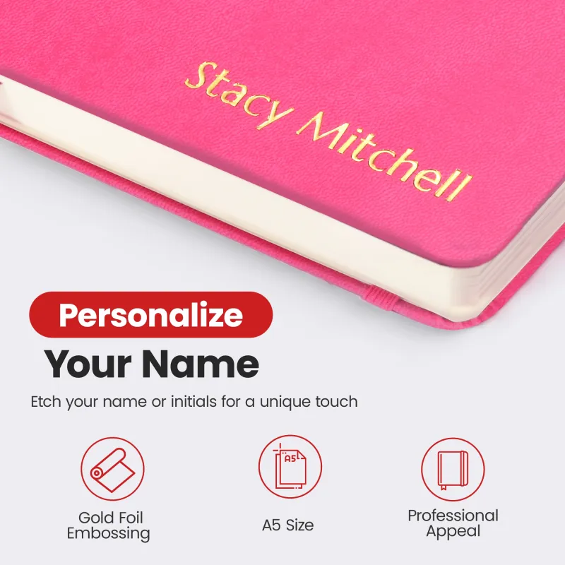 Personalized Journal Notebook - Pink