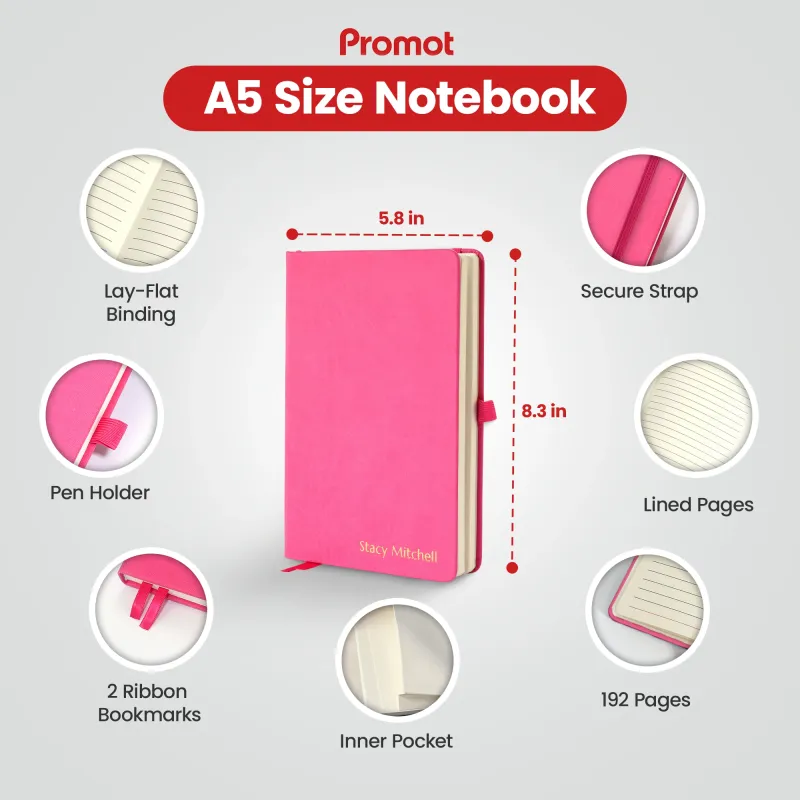 Personalized Journal Notebook - Pink