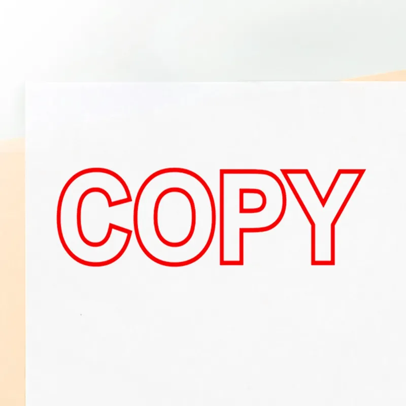 Outline Copy Stamp (Red)