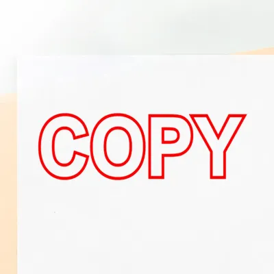 Outline Copy Stamp (Red)