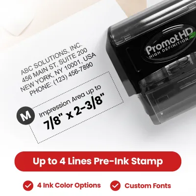 Pre-Inked Stamp (Medium)