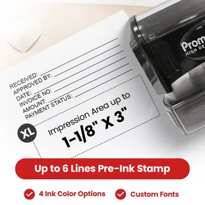 Pre-Inked Stamp (Extra Large)
