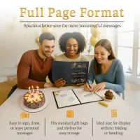 Personalized Birthday Guestbook - Graphite Black