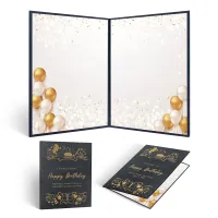 Personalized Birthday Guestbook - Graphite Black