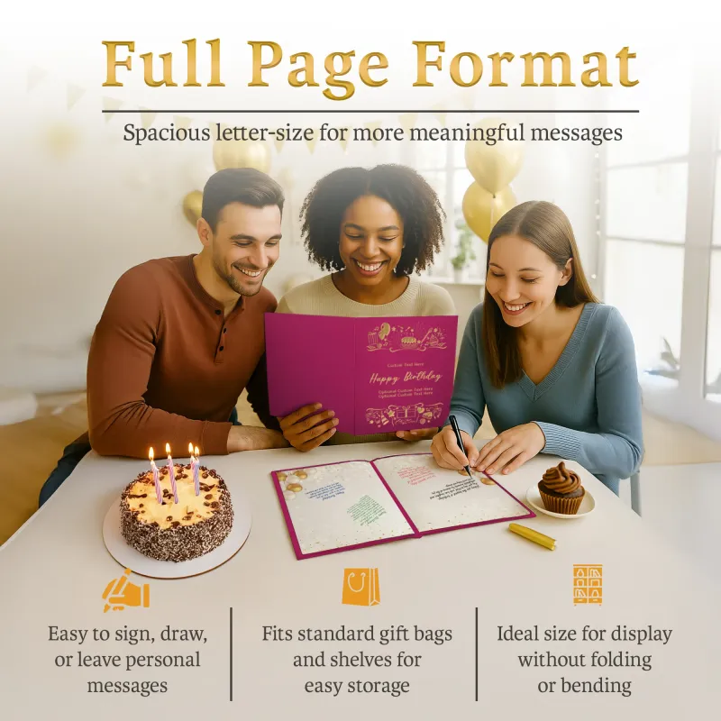 Personalized Birthday Guestbook - Pink