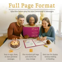 Personalized Birthday Guestbook - Pink