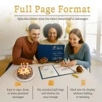Personalized Birthday Guestbook - Sapphire Blue
