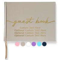 All Occasion Guestbook - Champaigne Beige