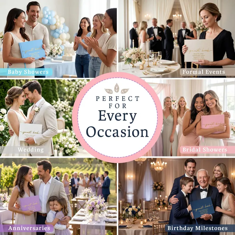 All Occasion Guestbook - Champaigne Beige
