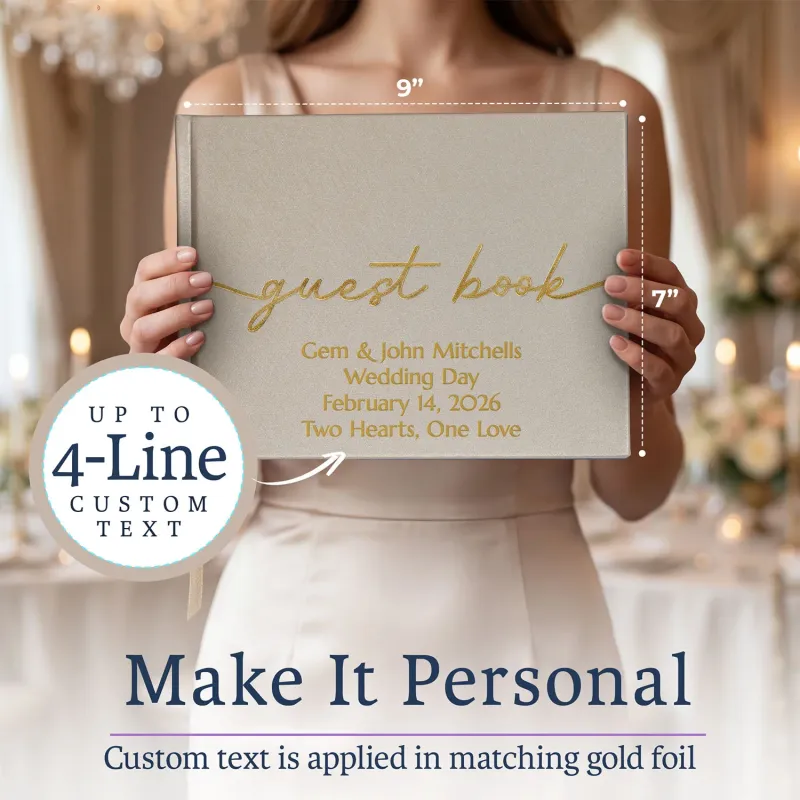 All Occasion Guestbook - Champaigne Beige
