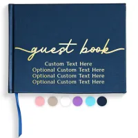 All Occasion Guestbook - Sapphire Blue