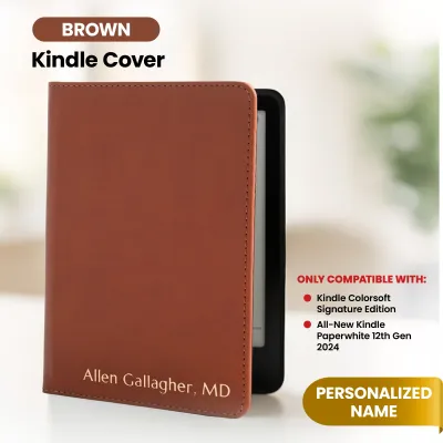 Kindle Leather Case- Brown