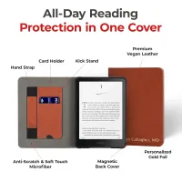 Kindle Leather Case- Brown
