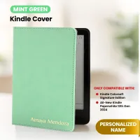 Kindle Leather Case- Mint Green
