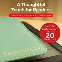 Kindle Leather Case- Mint Green